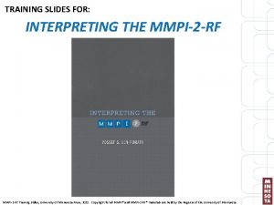 Interpreting the mmpi-2-rf