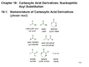 Nucleophilic substitution of carboxylic acids