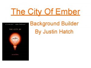 The city of ember