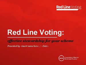 Red line voting