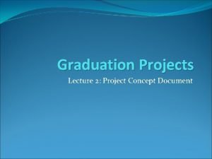 Project concept document