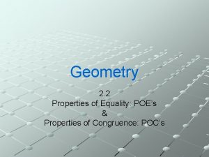 What is poe in geometry