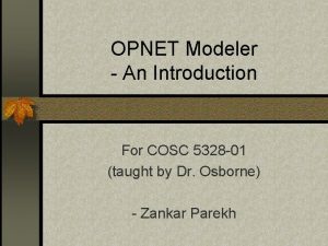 Opnet modeler