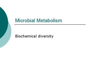 Microbial Metabolism Biochemical diversity Metabolism Relationships Metabolism Pathways