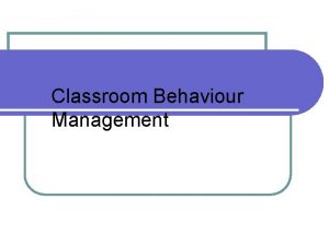Classroom management consultant Classroom management consultant
