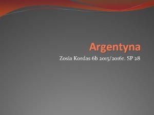 Argentyna strój narodowy