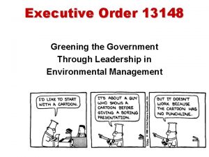 Executive order 13148