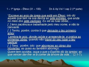 1 1 Igreja feso 31 100 Dn Ap