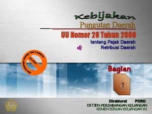 Pungutan Daerah UU Nomor 28 Tahun 2009 Di