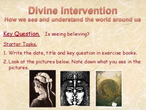 Keys to divine intervention