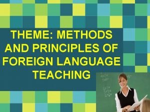 Principles of direct method of teaching english