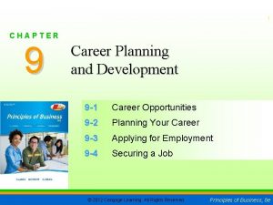 Chapter 9 career planning and development