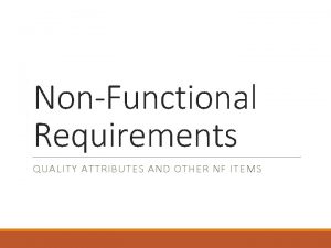Assumptions and dependencies example