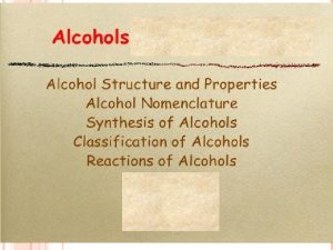 2 methyl1 propanol 2 butanol 2 methyl2 propanol