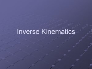 Forward kinematics
