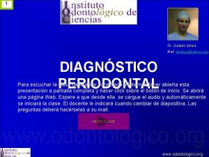 1 Dr Joaqun Ipinza Mail dripinzayahoo com DIAGNSTICO