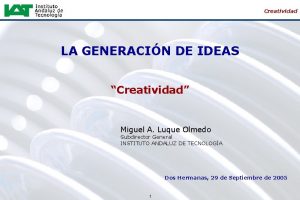 Analisis morfologico creatividad