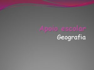 Apoio escolar Geografia Setores de Atividade Primrio Engloba