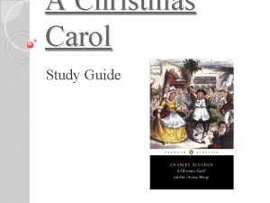 A christmas carol study guide