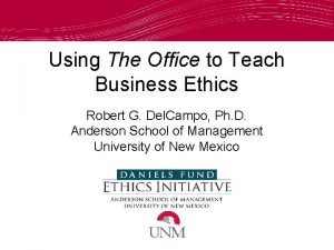 The office business ethics