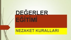 Tanışma kuralları