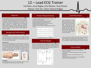 12 Lead ECG Trainer Cali Roen Laura Bagley