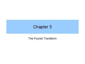 Fourier transform duality examples