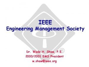 Ieee engineering management review
