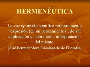 Circulo hermeneutico dilthey