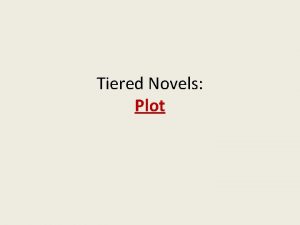 Tiered Novels Plot Parts of the Plot exposition