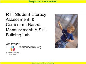 Response to Intervention RTI Student Literacy Assessment CurriculumBased