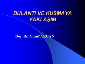 Dr yusuf akcan