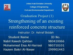 United Arab Emirates University College of Engineering Civil