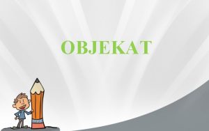 šta je objekat u rečenici
