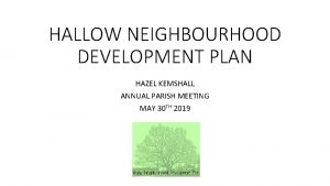 Hallow neighbourhood plan