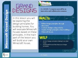 Minecraft design principles