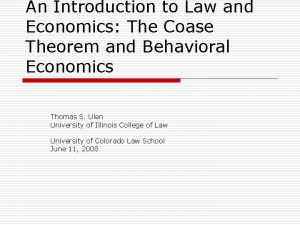 What is coase theorem in economics