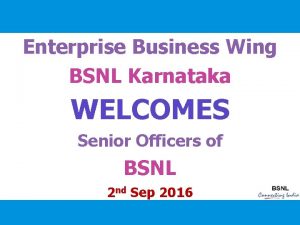 Bsnl enterprise business