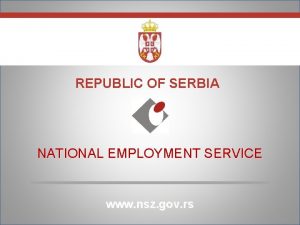 National employment service serbia