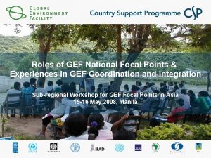 Gef focal points