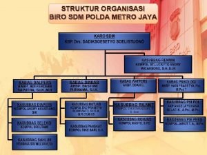 Struktur organisasi biro psikologi