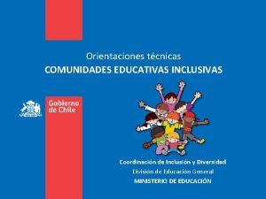 Comunidades educativas inclusivas