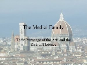 Medici patronage