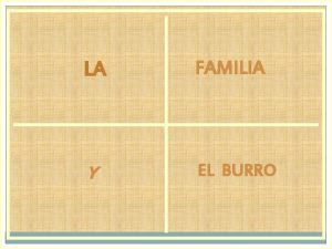 Cuento de la familia y el burro