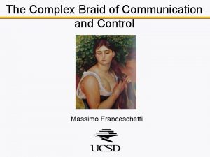 The Complex Braid of Communication and Control Massimo