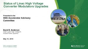 Status of Linac High Voltage Converter Modulators Upgrades