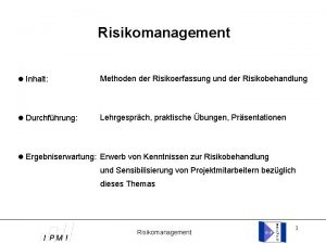 Delphi methode risikomanagement