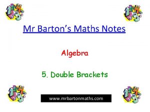 Double brackets in math