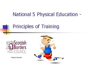 National 5 Physical Education Principles of Training Physical