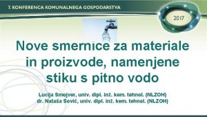 Nove smernice za materiale in proizvode namenjene stiku